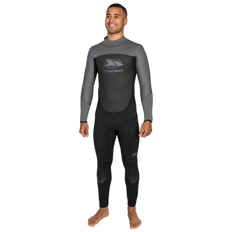 Trespass Diver Long Wetsuit - Mens - Black/Dark Grey