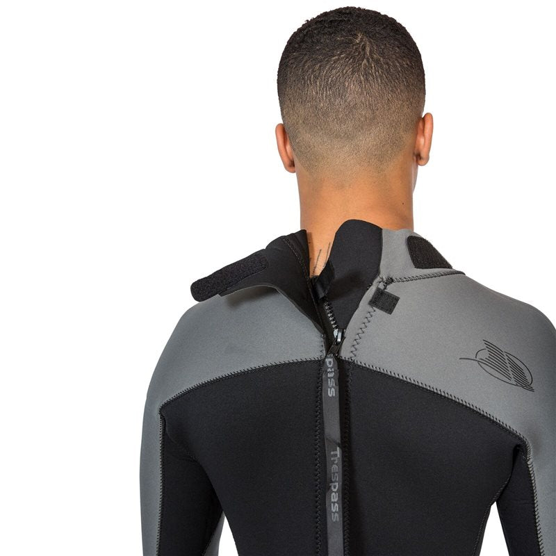 Trespass Diver Long Wetsuit - Mens - Black/Dark Grey