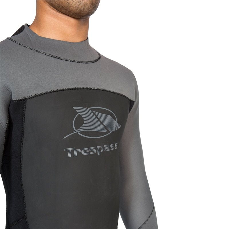 Trespass Diver Long Wetsuit - Mens - Black/Dark Grey
