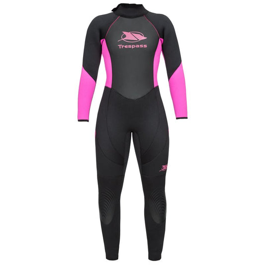 Trespass Aquaria Long Wetsuit - Womens - Black/Pink
