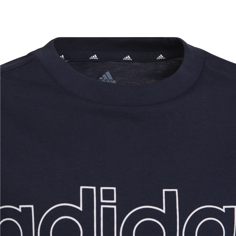 adidas Essentials Logo Tee - Boys - Legend Ink/White