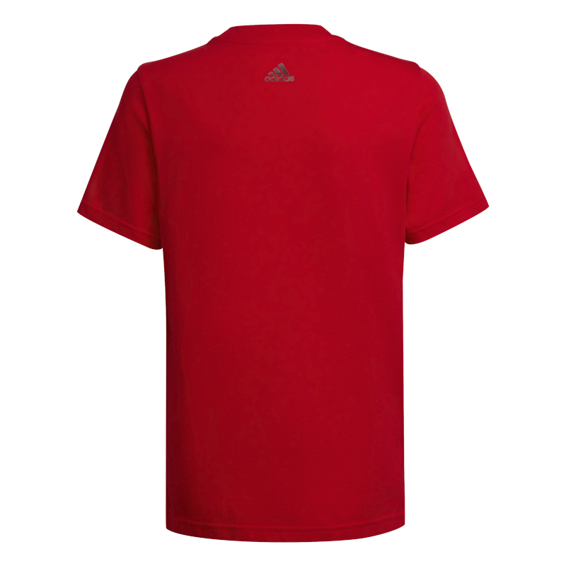 adidas Essentials Logo Tee - Boys - Vivid Red/Shadow Red