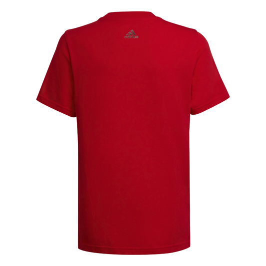 adidas Essentials Logo Tee - Boys - Vivid Red/Shadow Red