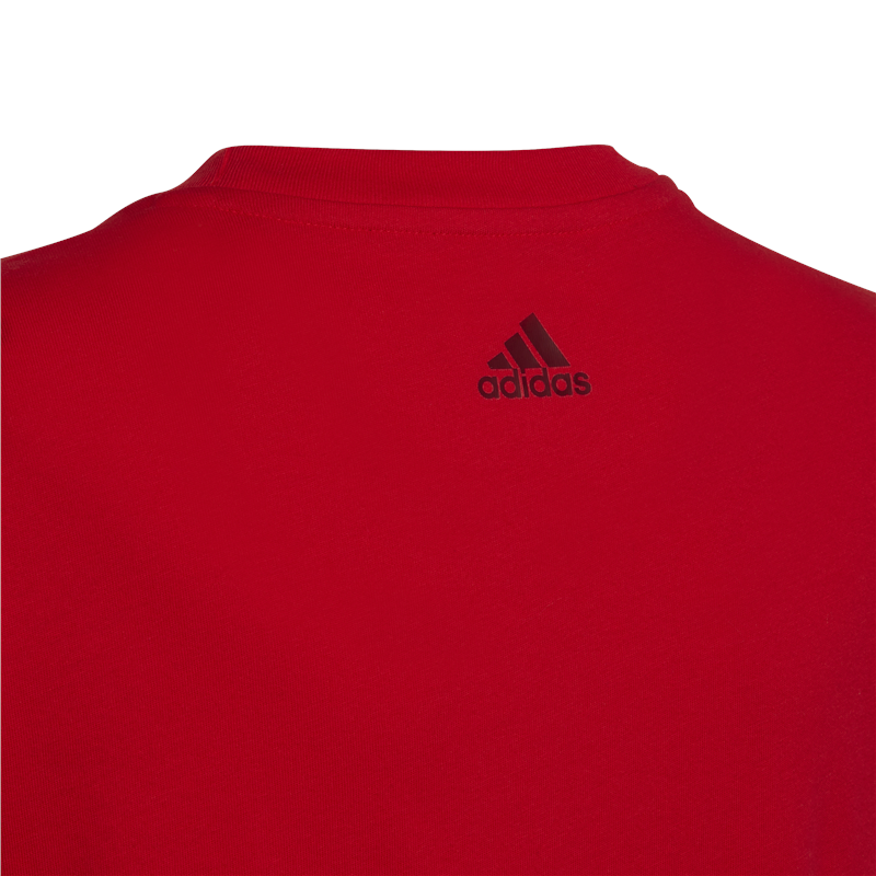 adidas Essentials Logo Tee - Boys - Vivid Red/Shadow Red
