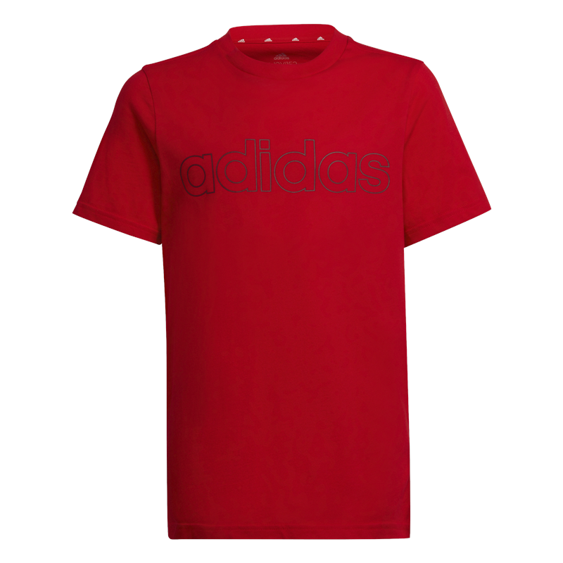 adidas Essentials Logo Tee - Boys - Vivid Red/Shadow Red