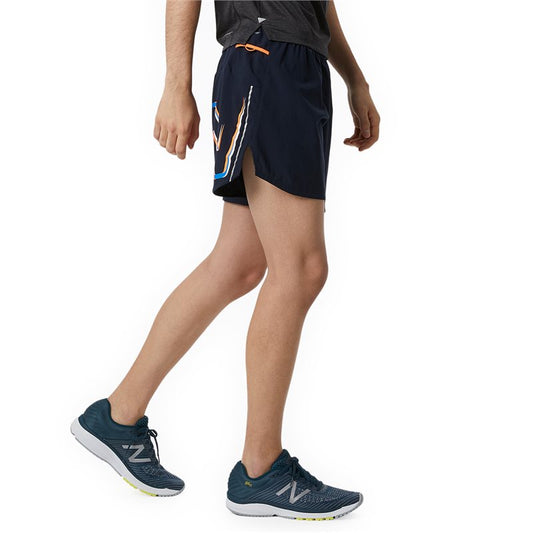 New Balance Graphic Impact 5Inch Running Shorts - Mens - Ecplise