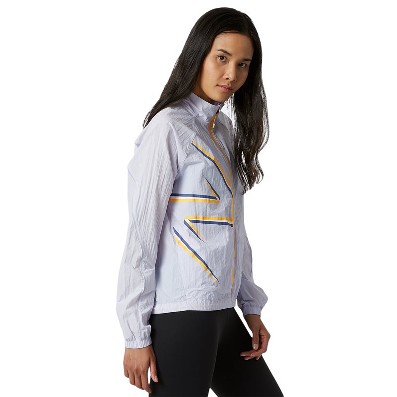 New Balance Printed Impact Run Jacket - Womens - Lilac