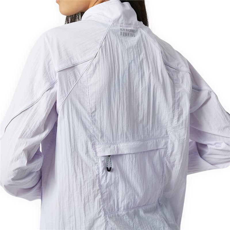 New Balance Printed Impact Run Jacket - Womens - Lilac
