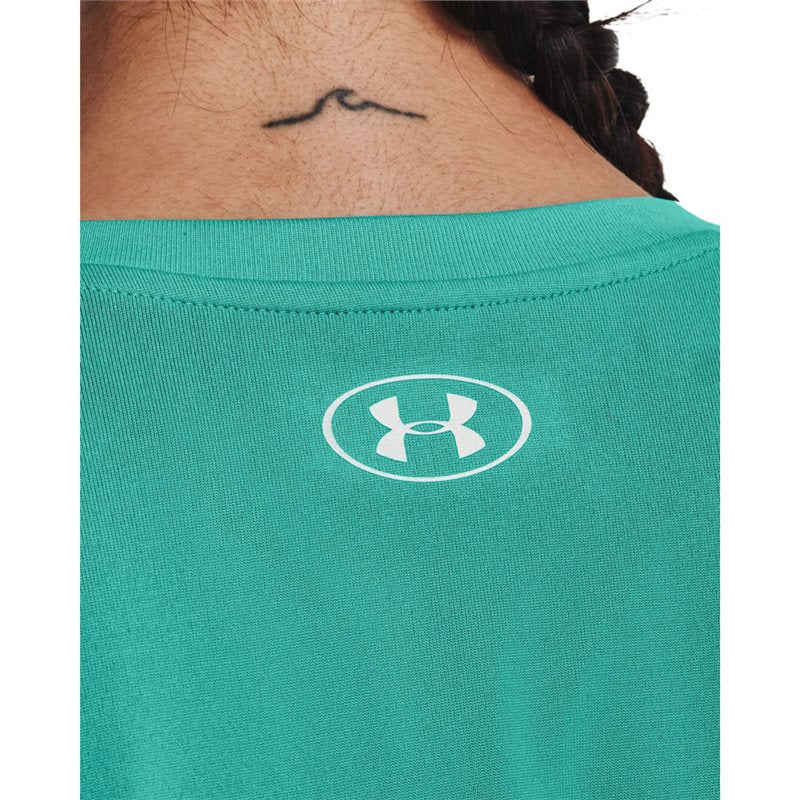 Under Armour Tech V-Neck Training Tee - Womens - Neptune/Metallic Silver
