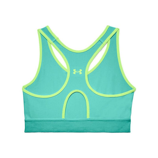 Under Armour Armour Mid Keyhole Sports Bra - Womens - Neptune/Quirky Lime