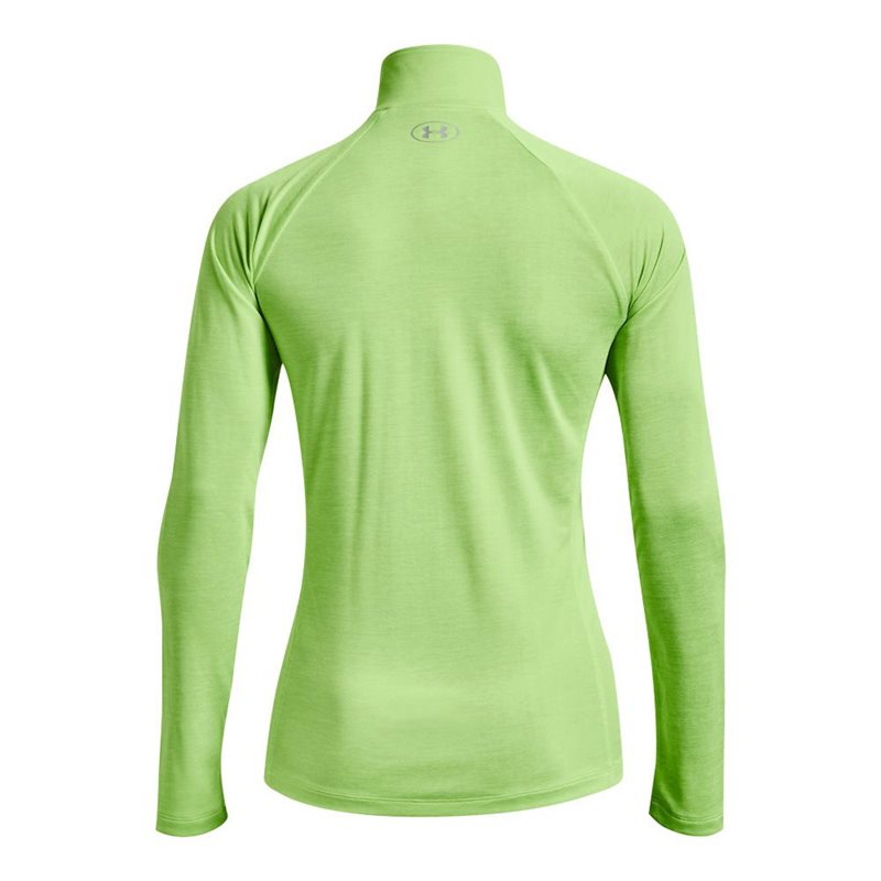 Under Armour Tech Twist 1/2 Zip Training Top - Womens - Quirky Lime/Lime Foam/Metallic Silver