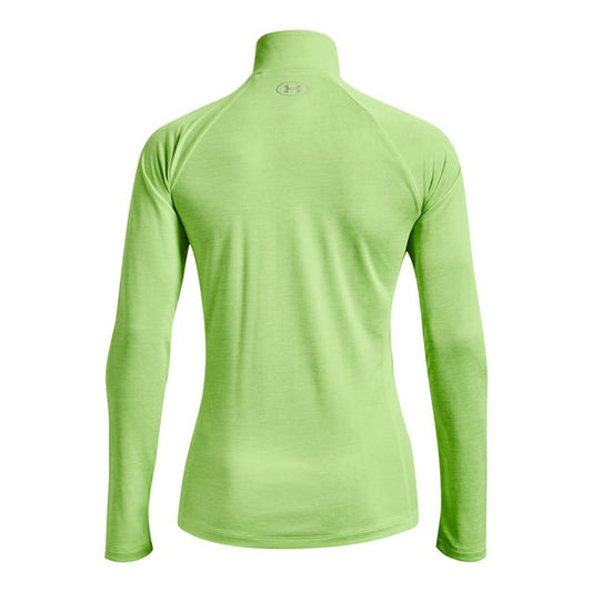 Under Armour Tech Twist 1/2 Zip Training Top - Womens - Quirky Lime/Lime Foam/Metallic Silver