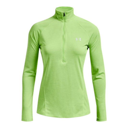 Under Armour Tech Twist 1/2 Zip Training Top - Womens - Quirky Lime/Lime Foam/Metallic Silver