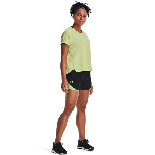 Under Armour Play Up 3.0 Training Shorts - Womens - Black/Quirky Lime