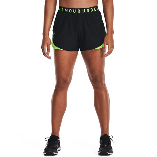 Under Armour Play Up 3.0 Training Shorts - Womens - Black/Quirky Lime