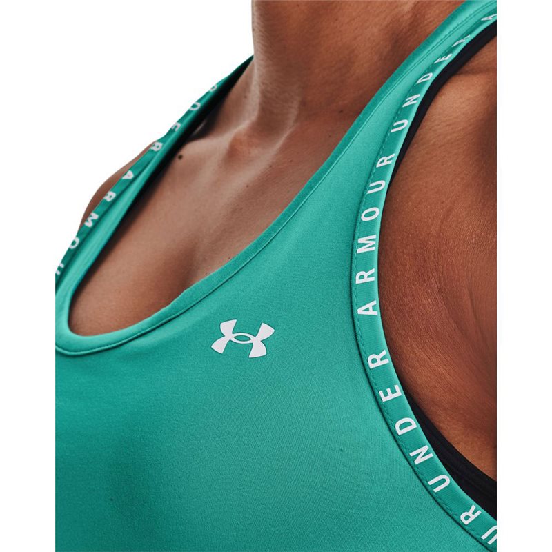 Under Armour Knockout Training Tank Top - Womens - Neptune/Quirky Lime/White