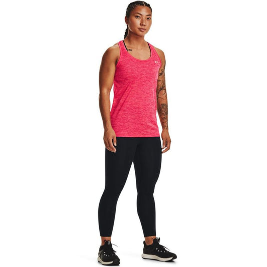 Under Armour Tech Twist Training Tank Top - Womens - Penta Pink/Knock Out/Metallic Silver