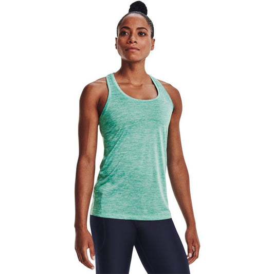 Under Armour Tech Twist Training Tank Top - Womens - Sea Mist/Neptune/Metallic Silver