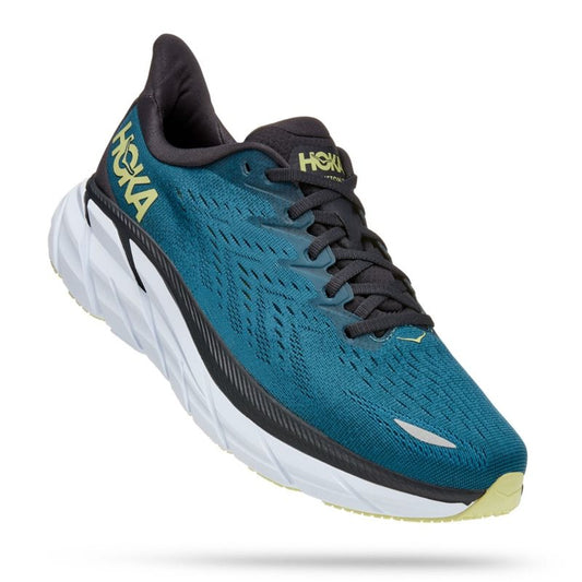 Hoka One One Clifton 8 Running Shoes - Mens - Blue Coral/Butterfly