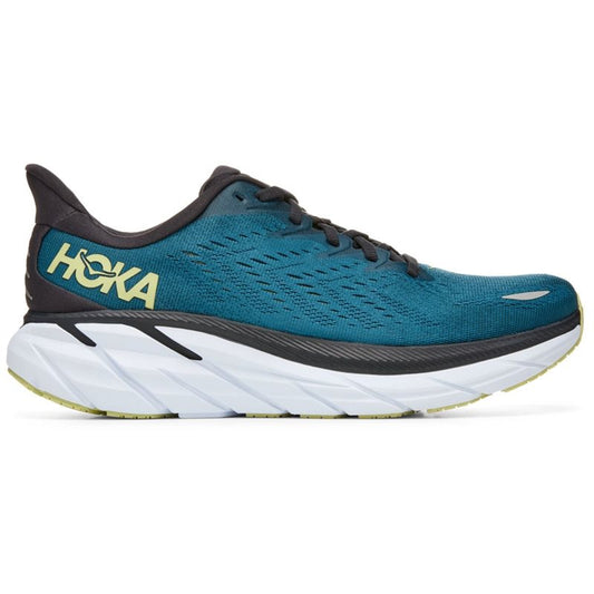 Hoka One One Clifton 8 Running Shoes - Mens - Blue Coral/Butterfly