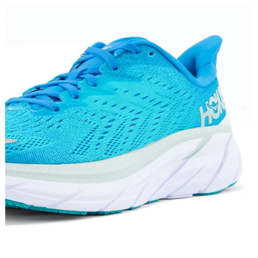 Hoka One One Clifton 8 Running Shoes - Mens - Ibiza Blue/Scuba Blue