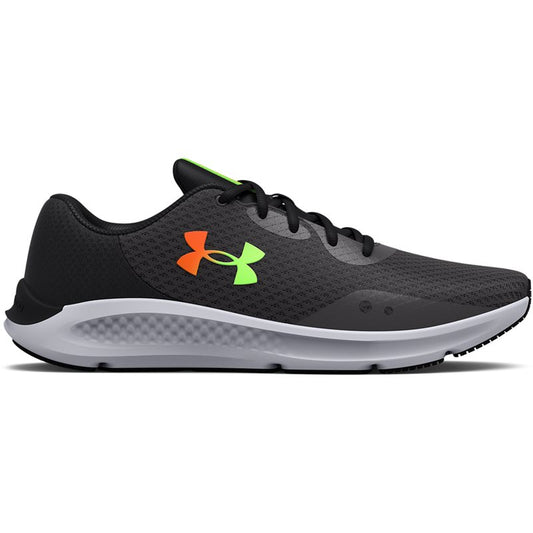 Under Armour Charged Pursuit 3 Running Shoes - Mens - Jet Grey/Black/Blaze Orange