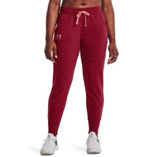 Under Armour Rival Fleece Joggers - Womens - Black Rose/Posh Pink/Posh Pink
