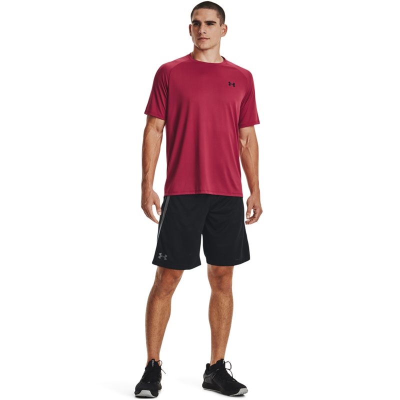 Under Armour Tech Short Sleeve Tee - Mens - Black Rose/Black