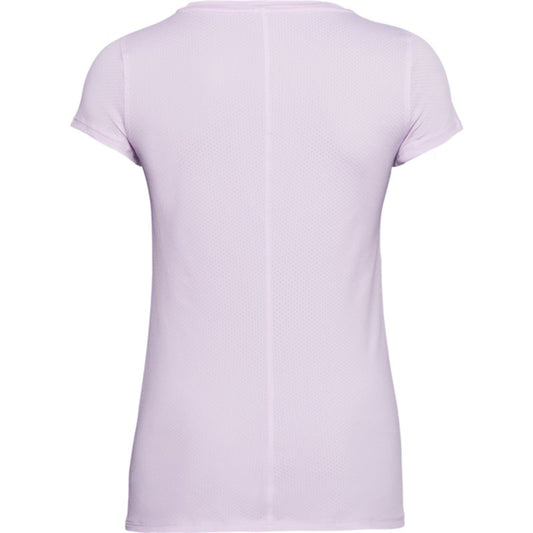 Under Armour Heatgear Armour Short Sleeve Tee - Womens - Purple Switch/Metallic Silver