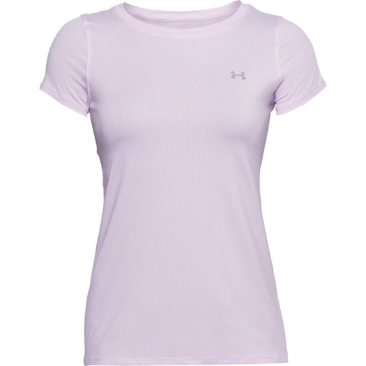 Under Armour Heatgear Armour Short Sleeve Tee - Womens - Purple Switch/Metallic Silver