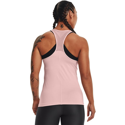 Under Armour HeatGear Armour Racer Training Tank Top - Womens - Retro Pink/Metallic Silver