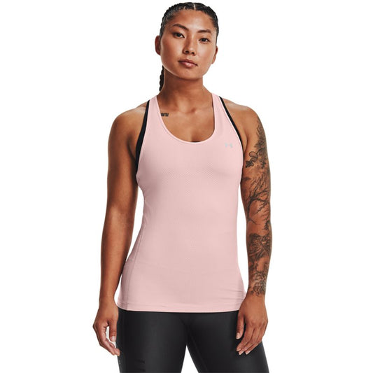 Under Armour HeatGear Armour Racer Training Tank Top - Womens - Retro Pink/Metallic Silver
