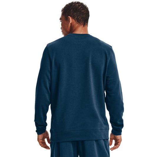 Under Armour Rival Terry LC Crew Sweat Top - Mens - Deep Sea/Onyx White