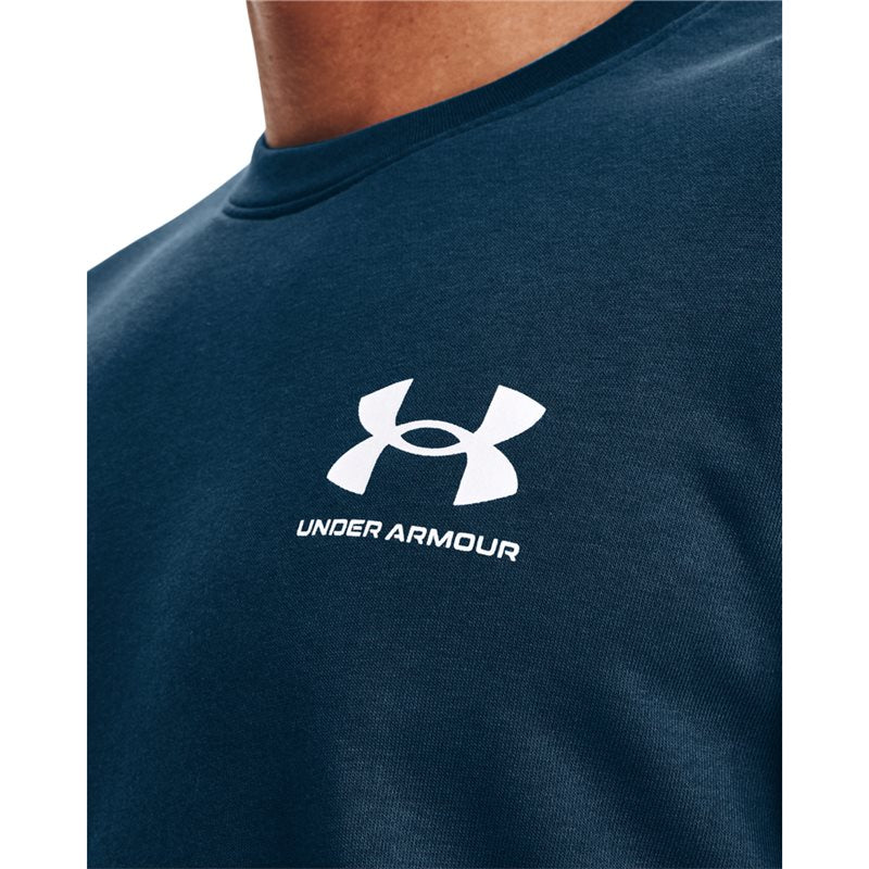 Under Armour Rival Terry LC Crew Sweat Top - Mens - Deep Sea/Onyx White