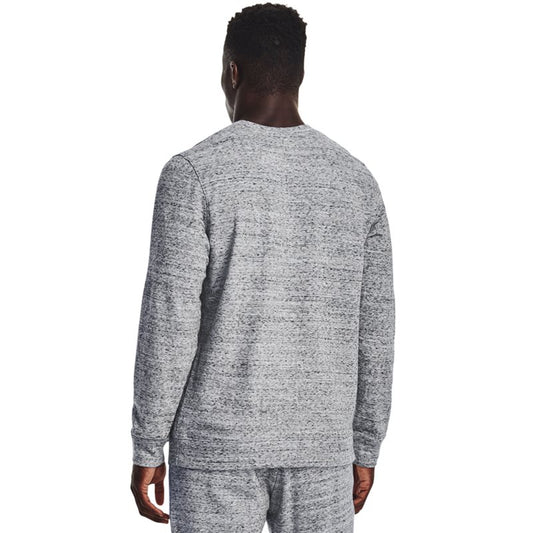 Under Armour Rival Terry LC Crew Sweat Top - Mens - Onyx White
