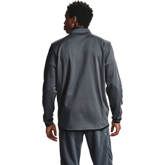 Under Armour Armour Fleece 1/2 Zip Top - Mens - Pitch Grey/Black