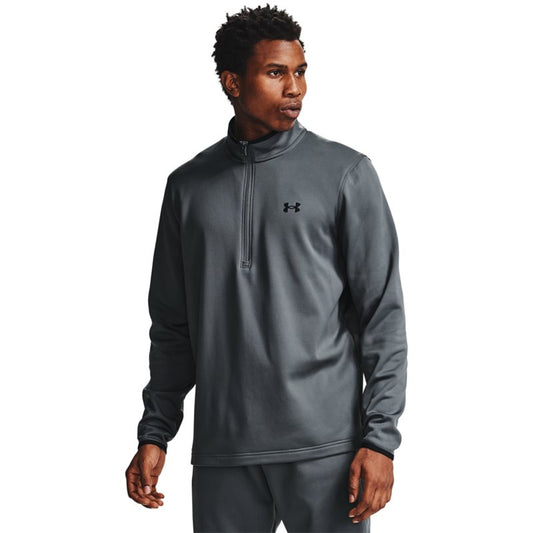Under Armour Armour Fleece 1/2 Zip Top - Mens - Pitch Grey/Black