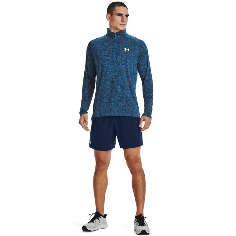 Under Armour Tech 1/2 Zip - Mens - Cruise Blue/White