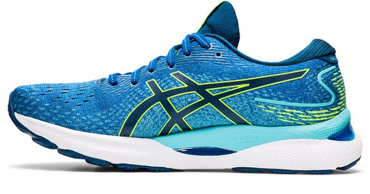 Asics Gel Nimbus 24 Running Shoes - Mens - Lake Drive/Hazard Green