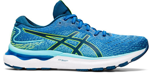 Asics Gel Nimbus 24 Running Shoes - Mens - Lake Drive/Hazard Green