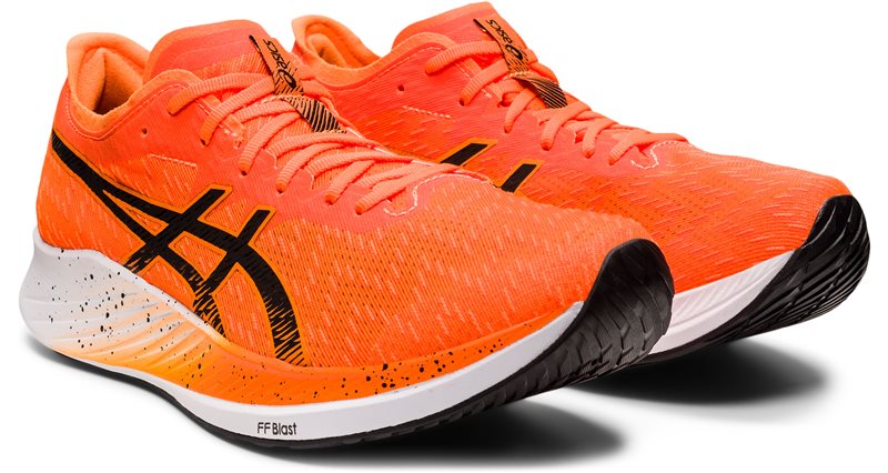 Asics Magic Speed Running Shoes - Mens - Shocking Orange/Black