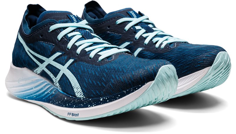 Asics Magic Speed Running Shoes - Womens - Mako Blue/Clear Blue