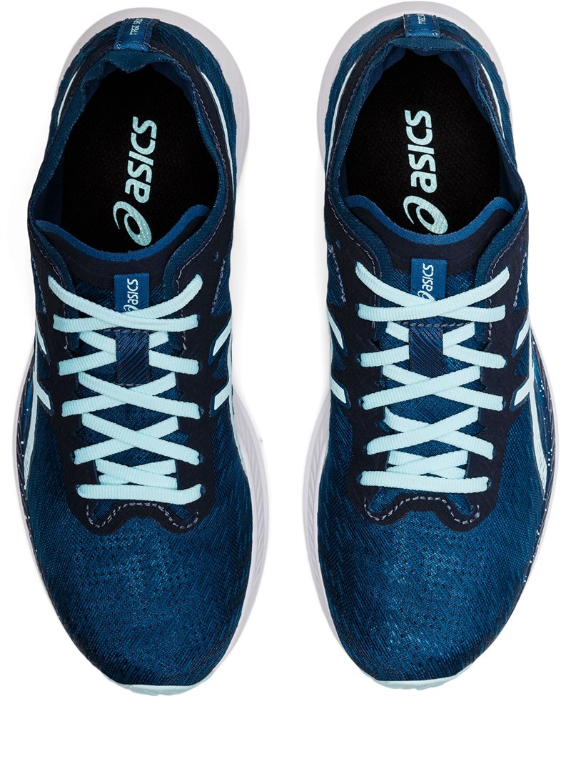 Asics Magic Speed Running Shoes - Womens - Mako Blue/Clear Blue