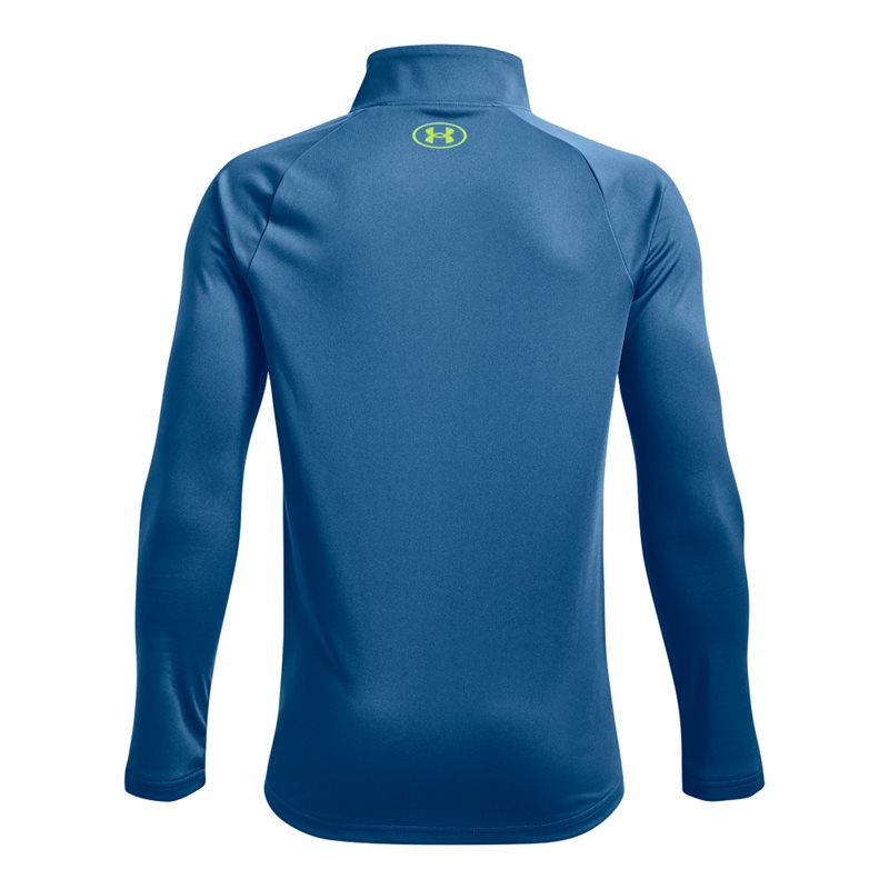 Under Armour Tech 2.0 1/2 Zip Top - Boys - Cruise Blue/High-Vis Yellow