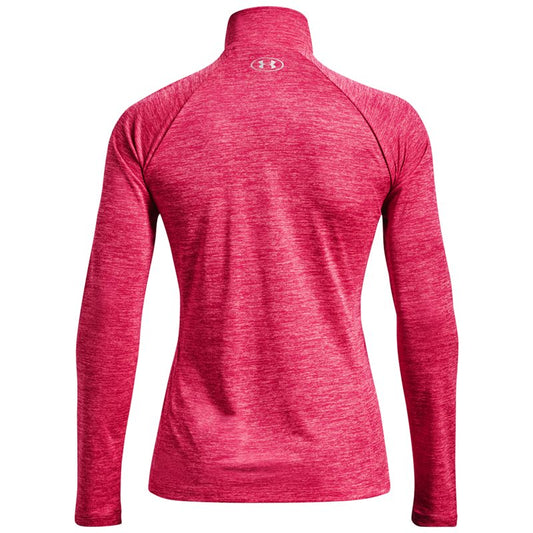 Under Armour Tech Twist 1/2 Zip Training Top - Womens - Penta Pink/Knock Out/Metallic Silver