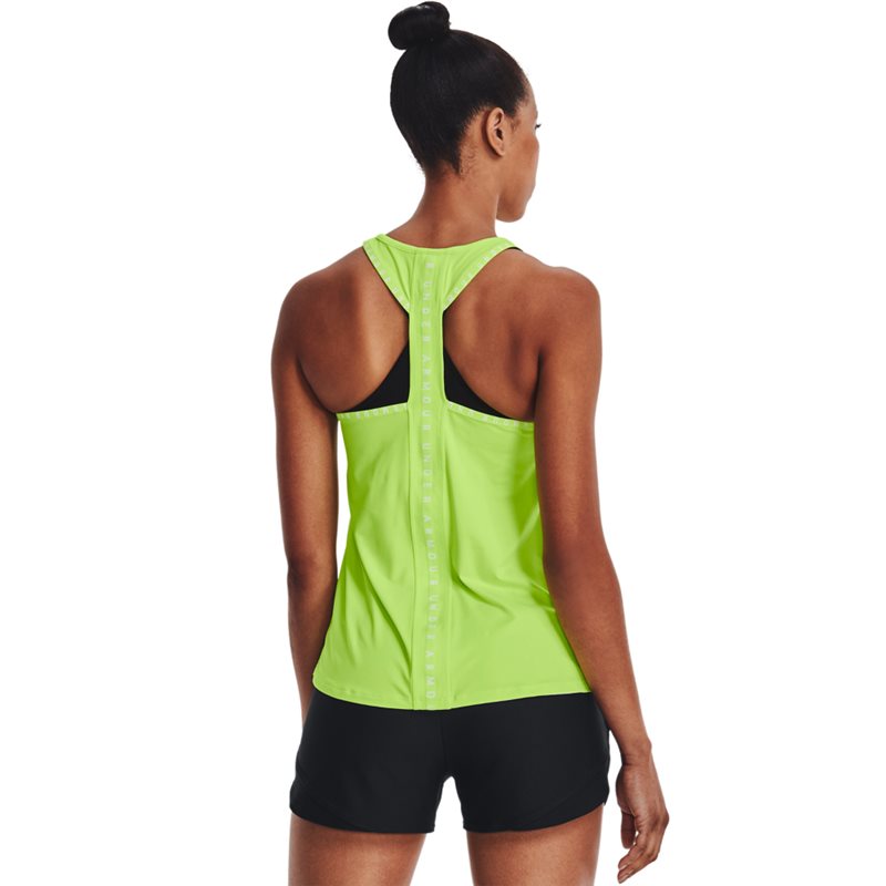 Under Armour Knockout Training Tank Top - Womens - Quirky Lime/White