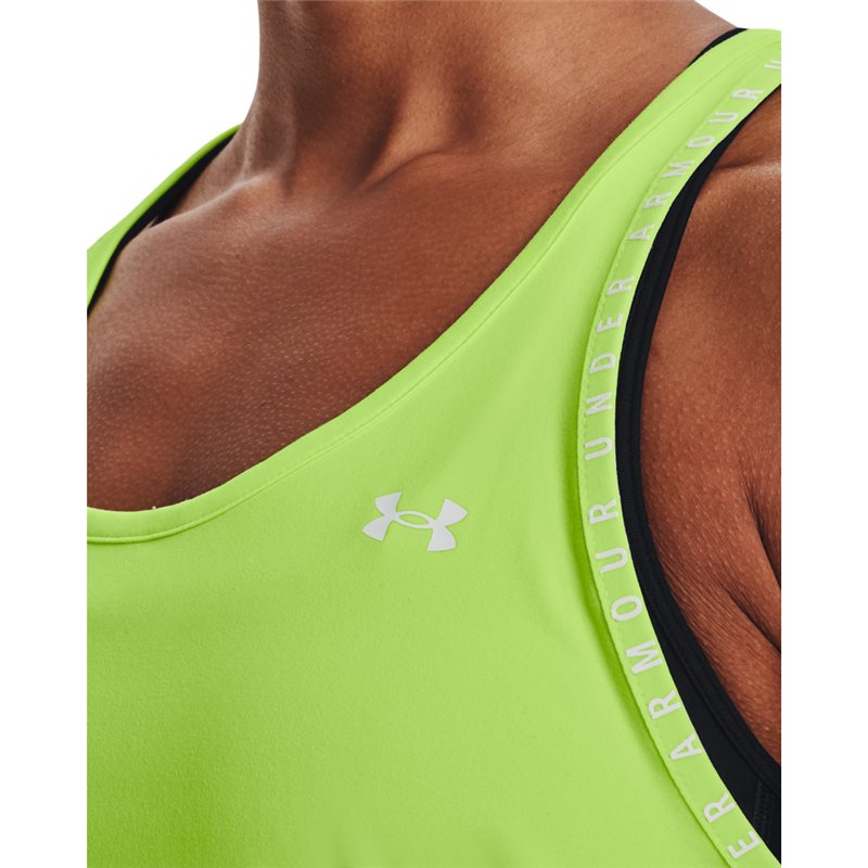 Under Armour Knockout Training Tank Top - Womens - Quirky Lime/White