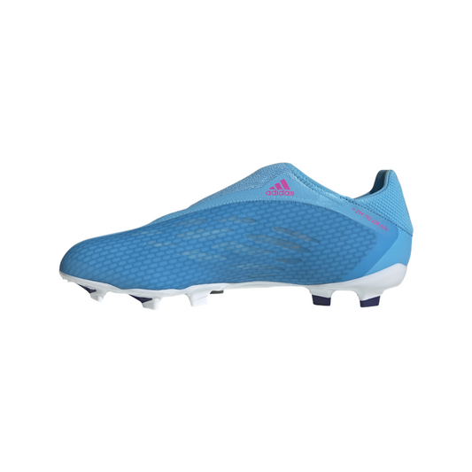 adidas X Speedflow.3 LL FG Football Boots - Adult - Sky Rush/Shock Pink/White