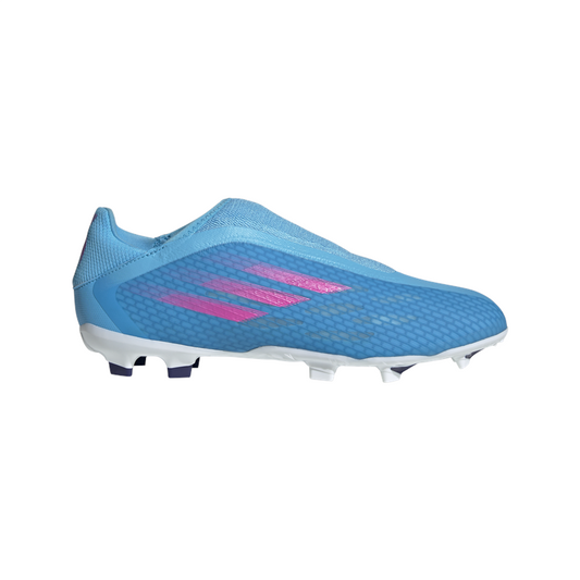 adidas X Speedflow.3 LL FG Football Boots - Adult - Sky Rush/Shock Pink/White