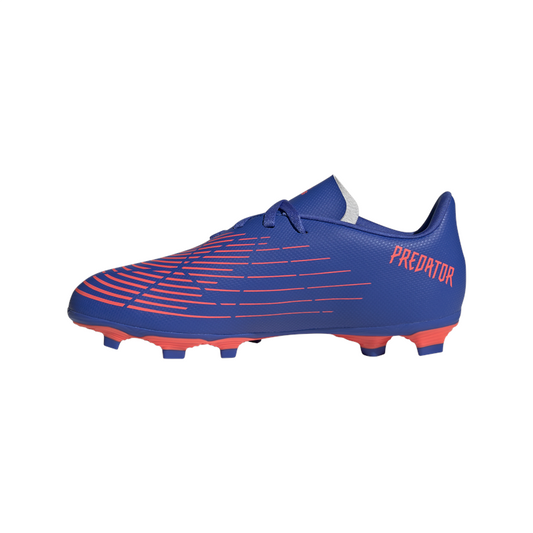adidas Predator Edge.4 FxG Football Boots - Youth - Hi-Res Blue/Turbo/Hi-Res Blue
